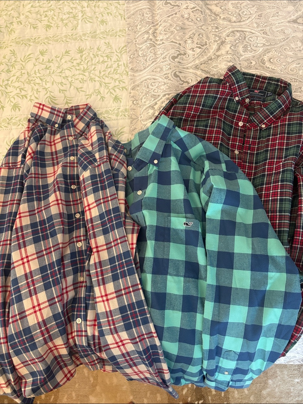 Vineyard Vines slim fit Tucker XXL Men's Button-Down shirts LOT OF 3